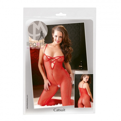Catsuit rot S/M