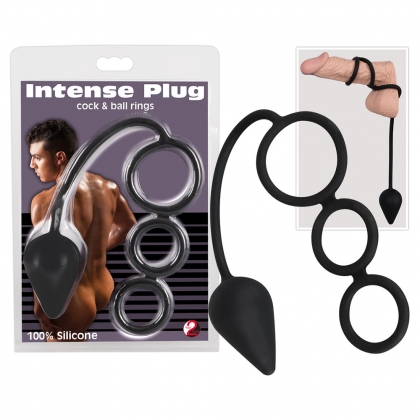 Plug with Cock Rings