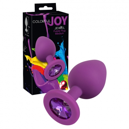 Colorful Joy Jewel Purple Plug