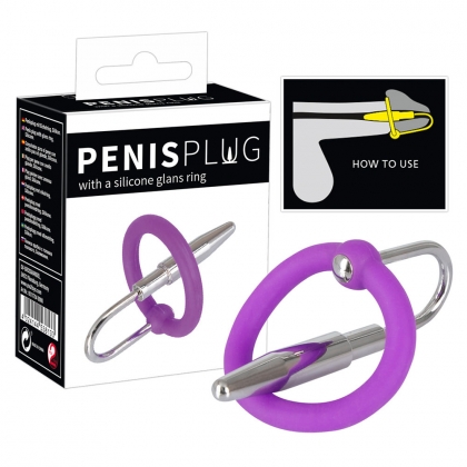 Penis Plug+Silicone Glans Ring