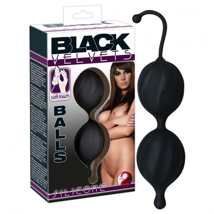 Black Velvet Silicone Balls